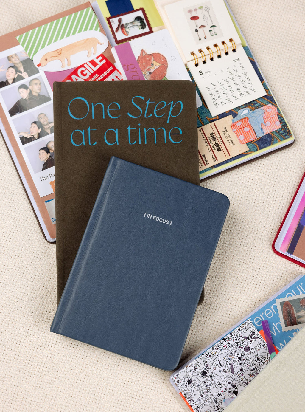 One Step at a Time A5 Dotted Notebook