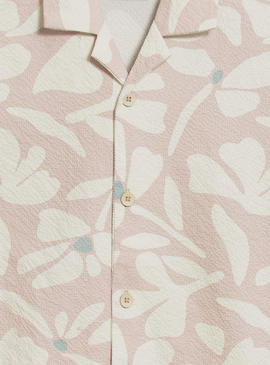 Mini Resort Shirt (Seersucker Field Cream)