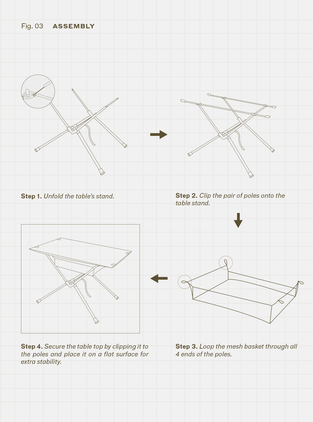 Basecamp Table (Cocoa Quilt)